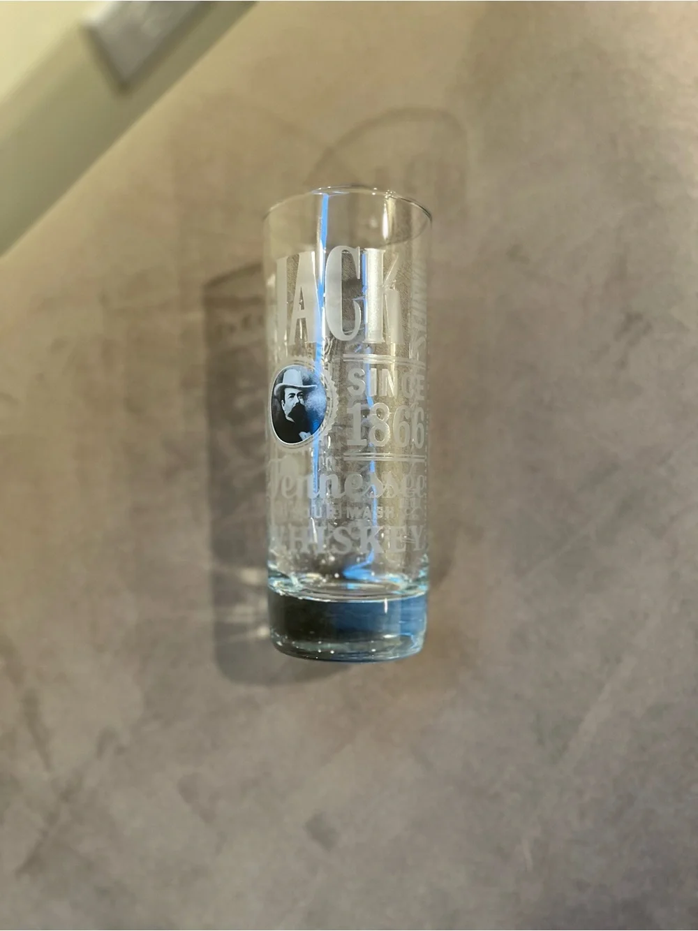 Jack Daniel's Sour Mash Etched Tall Highball Glass - Clear 8 oz.